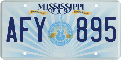 MS license plate AFY895