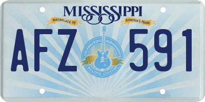 MS license plate AFZ591