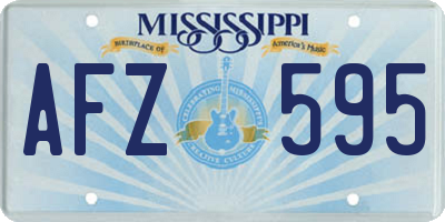 MS license plate AFZ595