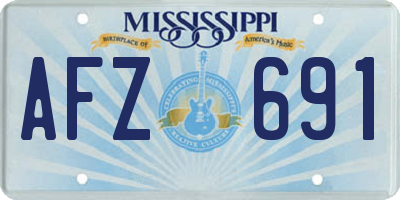 MS license plate AFZ691