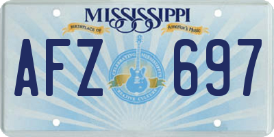 MS license plate AFZ697