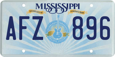 MS license plate AFZ896