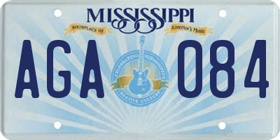 MS license plate AGA084