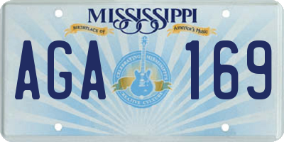 MS license plate AGA169