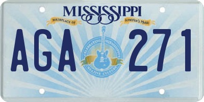 MS license plate AGA271