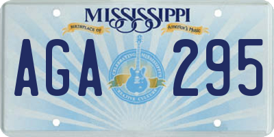 MS license plate AGA295