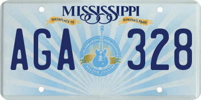 MS license plate AGA328