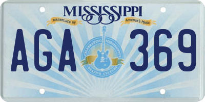 MS license plate AGA369
