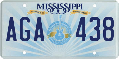MS license plate AGA438