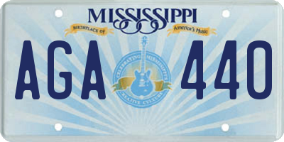 MS license plate AGA440