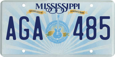 MS license plate AGA485