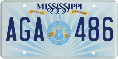 MS license plate AGA486