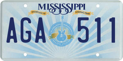 MS license plate AGA511