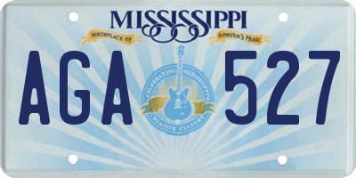 MS license plate AGA527