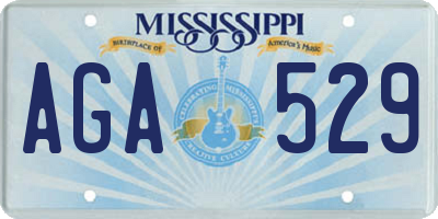 MS license plate AGA529