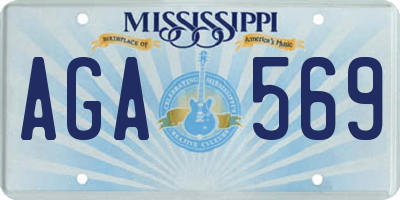 MS license plate AGA569