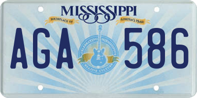 MS license plate AGA586