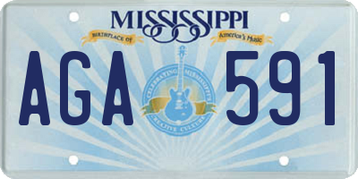 MS license plate AGA591