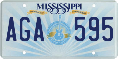 MS license plate AGA595