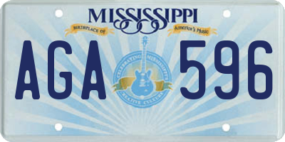MS license plate AGA596