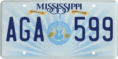 MS license plate AGA599