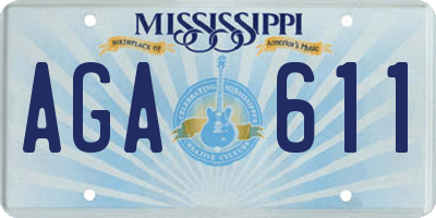 MS license plate AGA611