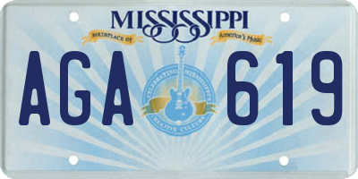 MS license plate AGA619