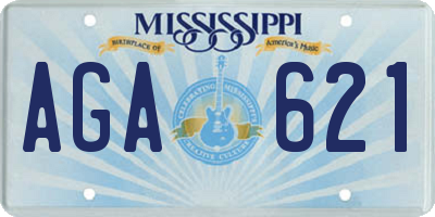 MS license plate AGA621