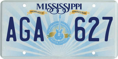MS license plate AGA627