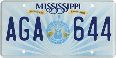 MS license plate AGA644