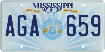 MS license plate AGA659