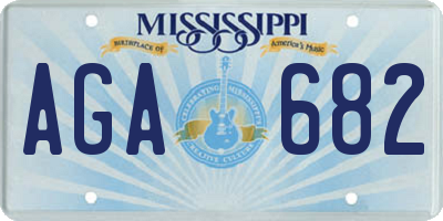 MS license plate AGA682