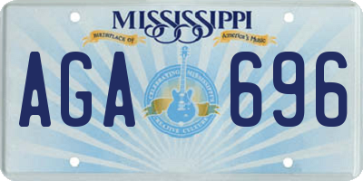 MS license plate AGA696