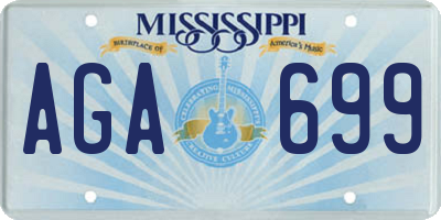 MS license plate AGA699
