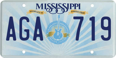 MS license plate AGA719