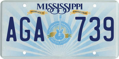 MS license plate AGA739
