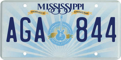 MS license plate AGA844