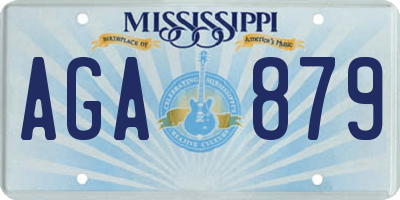 MS license plate AGA879