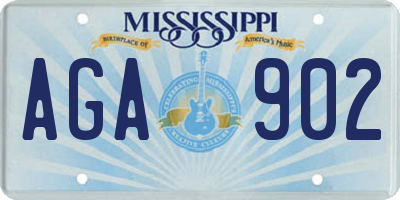 MS license plate AGA902