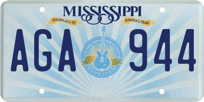 MS license plate AGA944