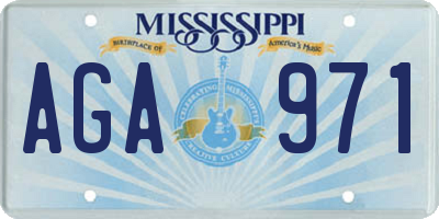 MS license plate AGA971