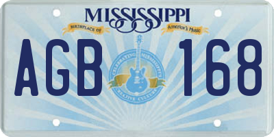 MS license plate AGB168
