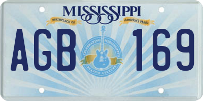 MS license plate AGB169