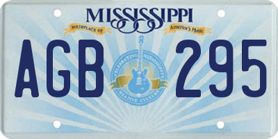 MS license plate AGB295