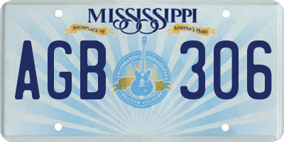 MS license plate AGB306