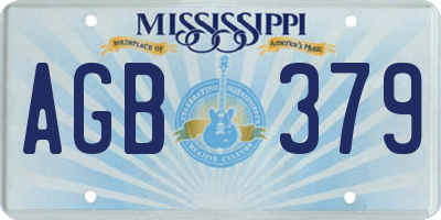 MS license plate AGB379