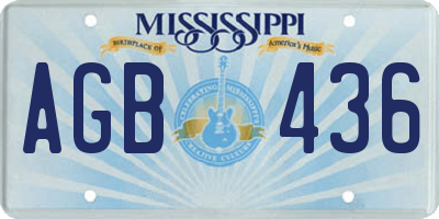 MS license plate AGB436