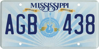 MS license plate AGB438