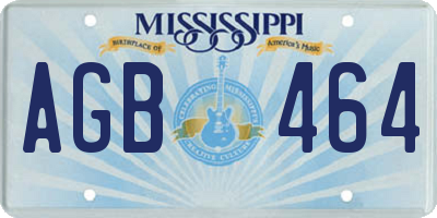 MS license plate AGB464