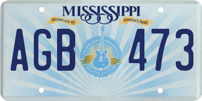 MS license plate AGB473